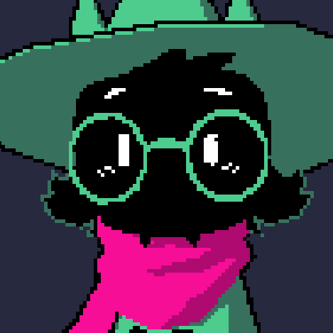An animated GIF of Ralsei from Deltarune spinning in a circle.